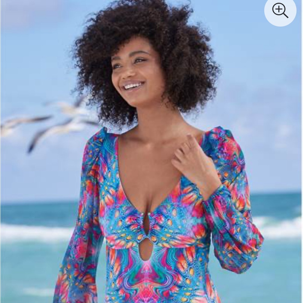 Venus Colorful Mesh Sleeve One-Piece swimsuit- New in original packaging